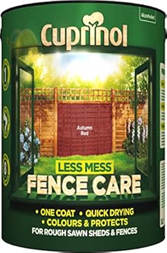 Cuprinol 5191665 Less Mess Fence Care Exterior Woodcare, Autumn Red