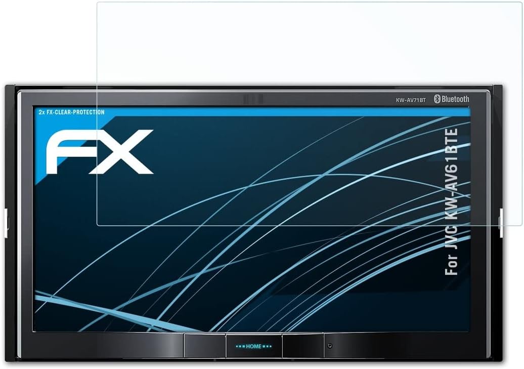 Screen Protection Film compatible with JVC KW-AV61BTE Screen Protector, ultra-clear FX Protective Film (2X)