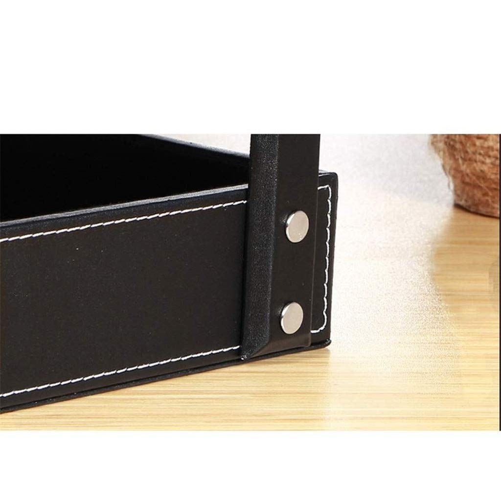 Organizador de bandeja de documentos de cuero de 3 niveles, organizador de escritorio, bandeja de papel para archivos, papelería, periódicos, correo, suministros de oficina
