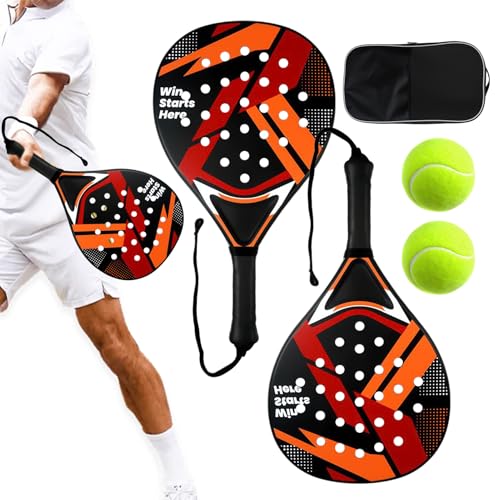 Raqueta De Tenis para Adultos - Palas Deportivas Ligeras Antivibración,Raqueta De Tenis Junior con Pelotas Y,para Deporte en Playa Exterior Jardín Piscina Hombres Mujeres Jóvenes