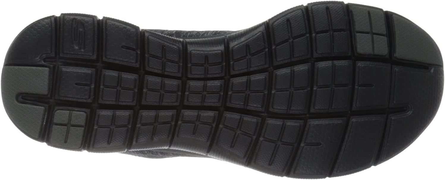 Skechers Women's Flex Appeal 2.0 Sneaker 6 Wide Black/Charcoal