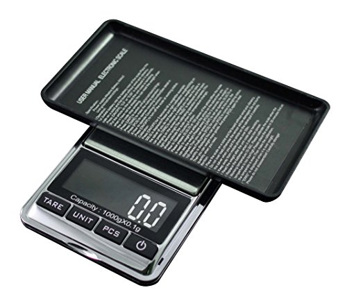 American Weigh Scales Hp Series Precision Digital Pocket Weight Scale, Chrome 1000G X 0.1G (Chrome-1Kg) #TOP3