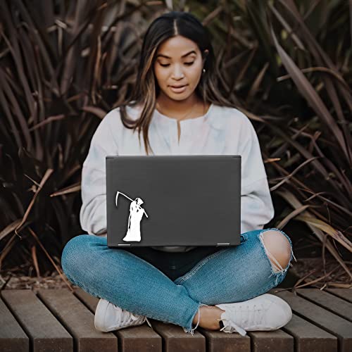 Image of Grim Reaper Sticker Decal Notebook Car Laptop 3.5 inchx5.5 inch (White)