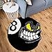 HYPEECE Angry 8 Ball Round Rug, 32