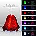 Produktbild MMRLY Aromatherapie Essential Oil Diffuser 3D Ultraschall-Humidifier Volcano Type Therapeutic Machine LED 7 Color Gradient Night Light