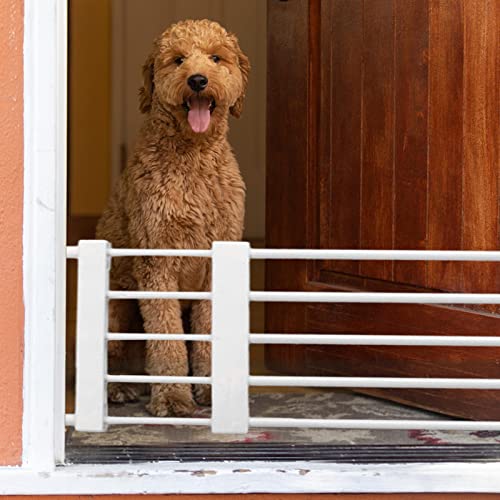 Treppenschutzgitter Ohne Bohren - Hundegitter Für Türen,Einziehbares Haustiergitter Niedrige Hundeschutzgitter,Absperrgitter Treppengitter Kindergitter Für Hunde Und Katzen,Einfach Zu Installierendes