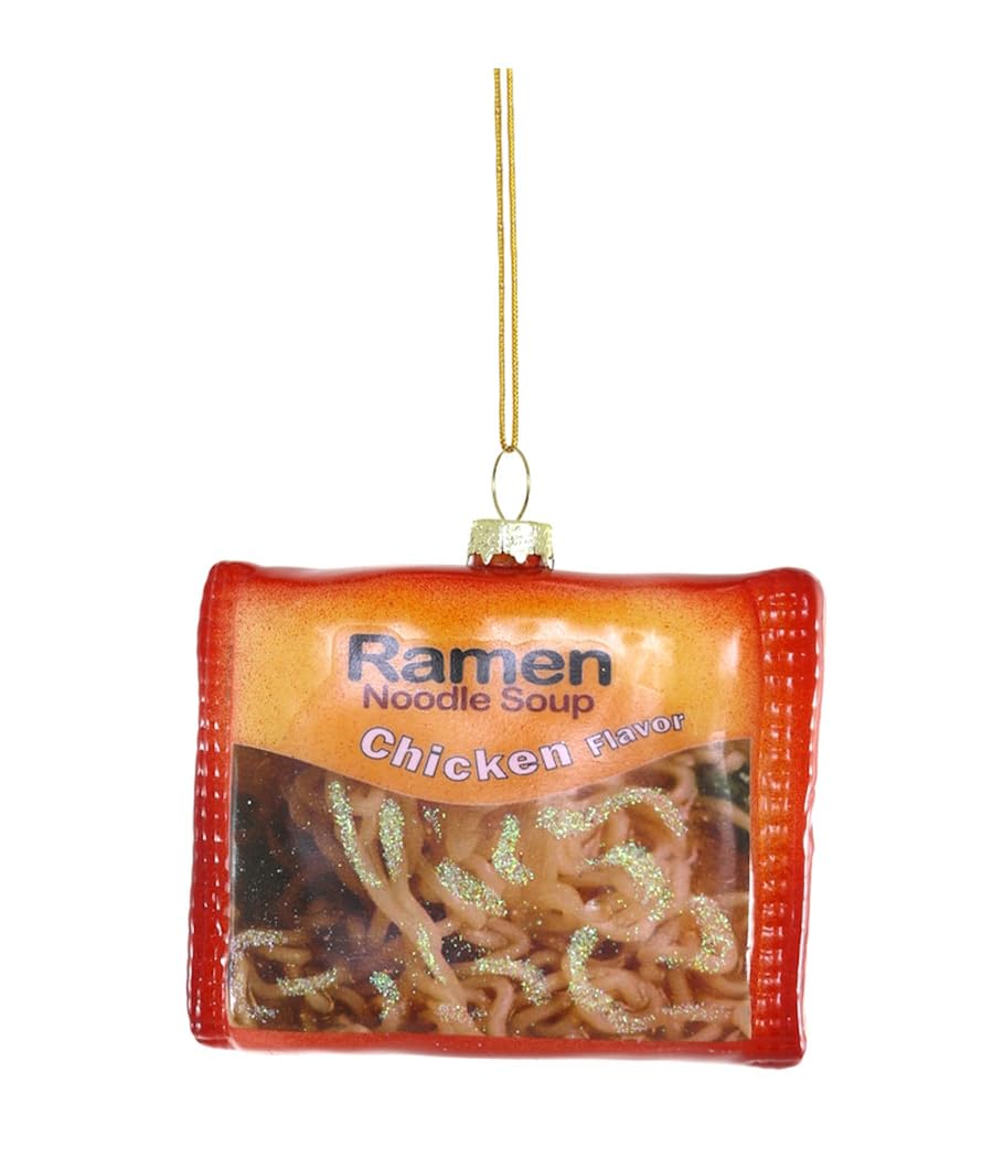 ガラス　オーナメント　chicken noodle soup Amazon.com: The Bridge Collection Ramen Noodle Ornament - Chicken