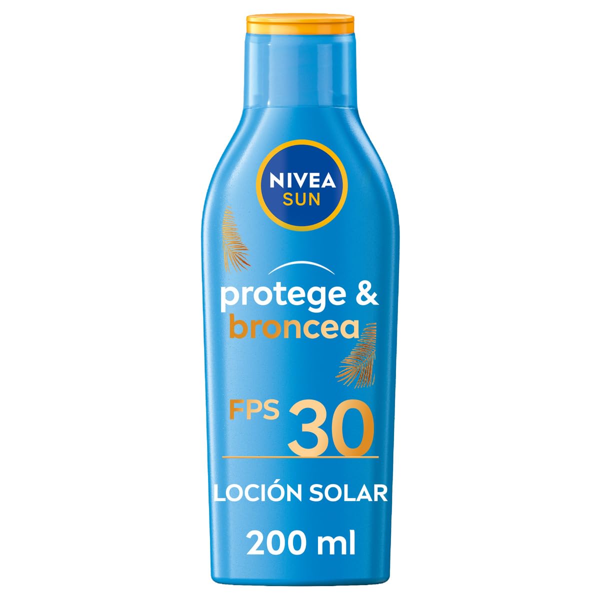 NIVEA SUN Protege & Broncea Leche Solar Activadora del Bronceado FP30 (1 x 200 ml), potenciador del bronceado resistente al agua, crema bronceadora, protección solar alta