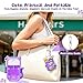 Cat Silicone Case for Touchland Hand Sanitizer Spray with Keychain, Compatible with Power Mist & Glow Mist 1 FL Oz/30ML for Touchland Case, with Charms Accessory Cute Travel Cover Sleeve Purple