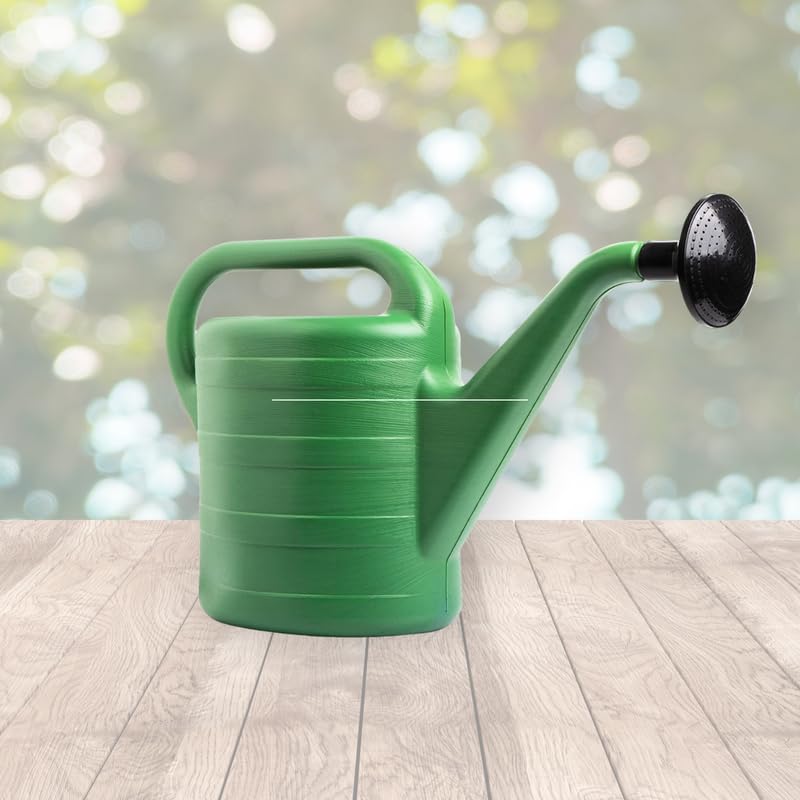 Set 2 Annaffiatoi Classici Da 10L – Verde Brillante, Made In EU, Con Soffione Rimovibile - 4