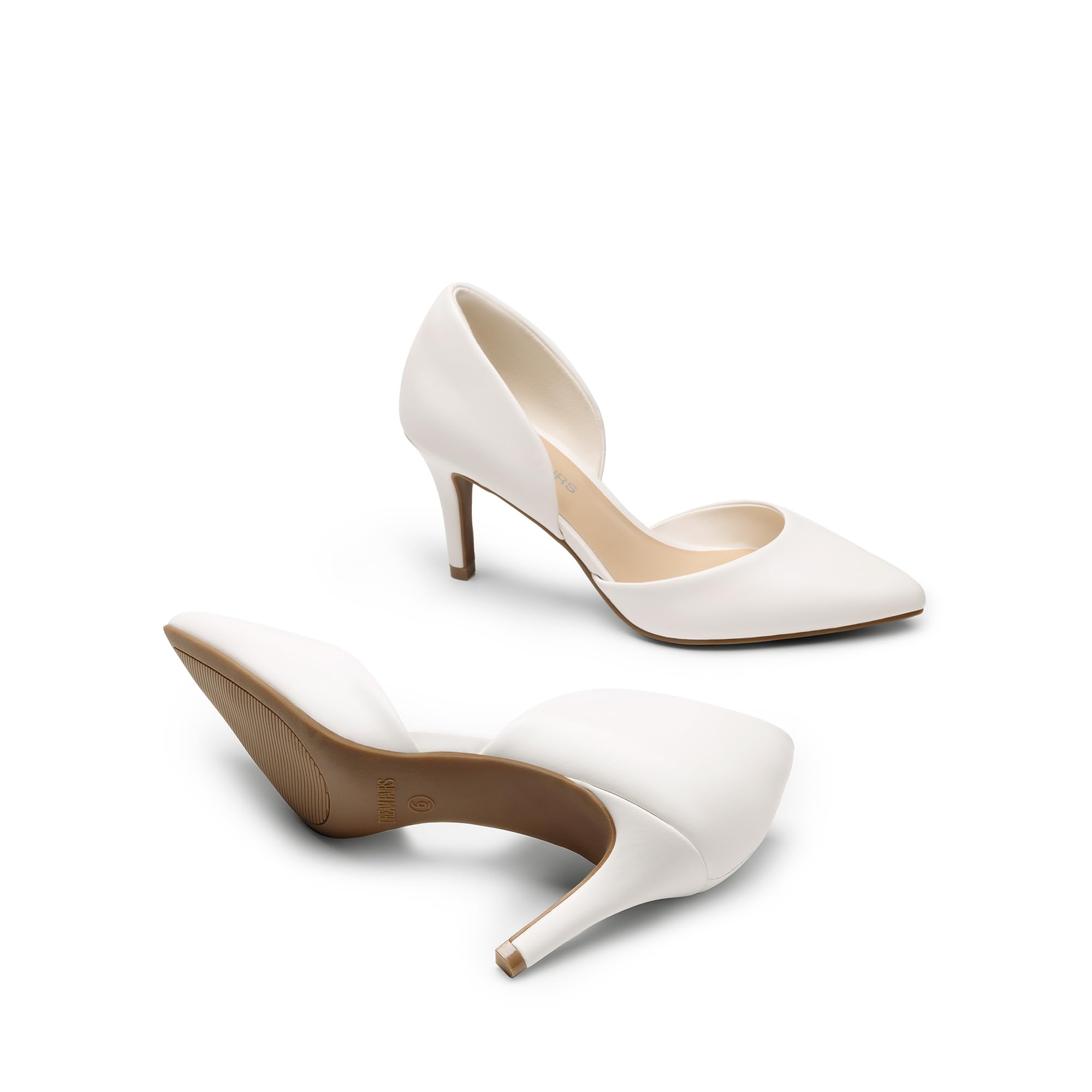 DREAM PAIRS Escarpins Femme Pointu Talon Femme D'Orsay Chaussures Femme Talon