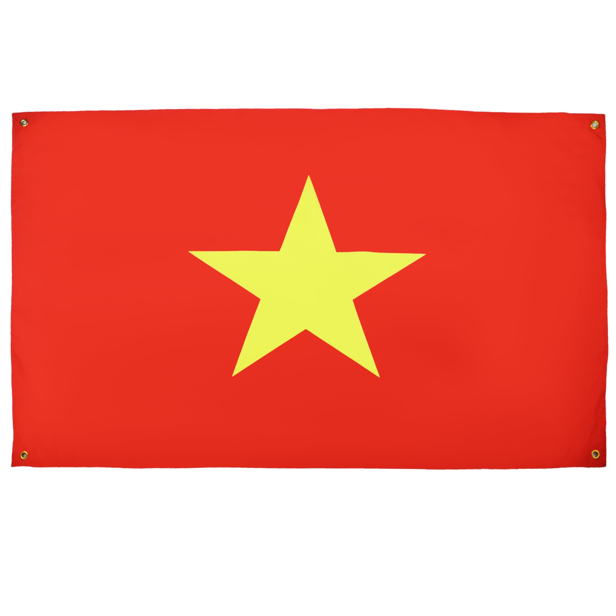 AZ FLAG Vietnam Flag 150 x 90 cm with 4 Eyelets Vietnamese Flag for Balcony or Wall, 1 Pièce