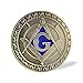 Masonic Challenge Coin Square & Compass Freemasonry Angel Master Mason Blue Lodge Gift