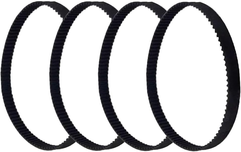 Zeelo GT2 Closed Loop Timing Belt Rubber 2GT 6mm 3D Printers Parts 500 mm Synchronous Belts Part - (4 Pcs)