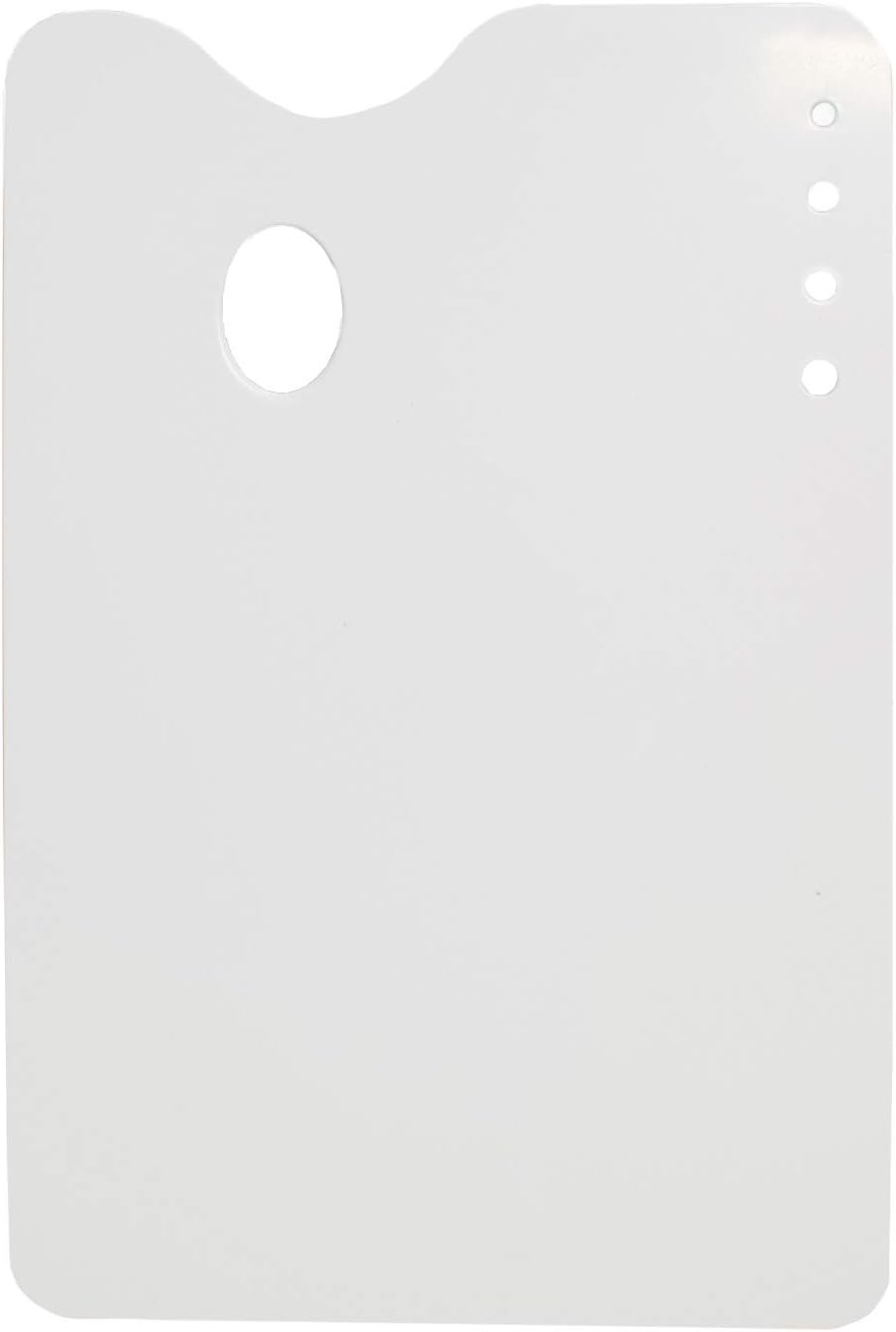 Artway Flat Rectangular Paint Palette - 350mm x 235mm – Plastic Painting Palette for Watercolour, Gouache, Oil and Acrylic Paints - White