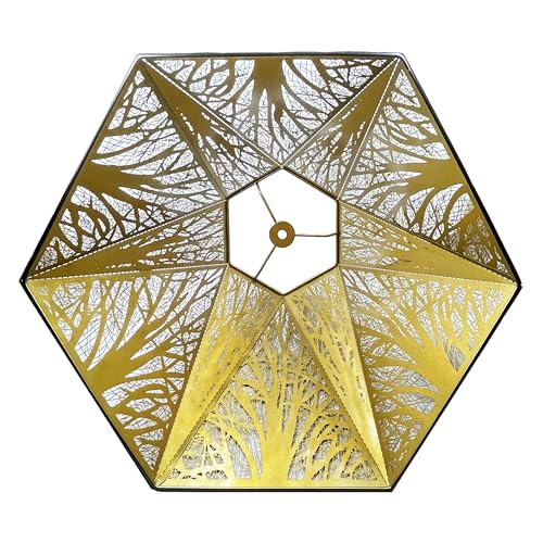 Rmliging Modern Lamp Shade Medium Metal Lamp Shade With Pattern Of Trees For Table Lamp And Floor Light thumb #4