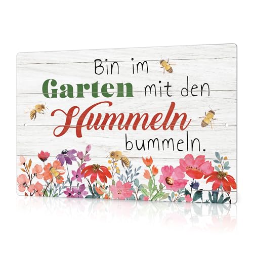 Blechschilder Garten 2024 +++ gartendekowelt.de