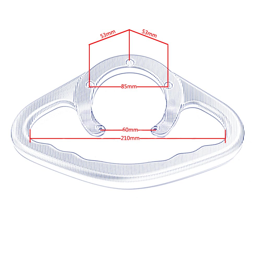 Maniglia Serbatoio Per Moto Yamaha - Per Modelli FZ, MT, YZF-R, Design Ergonomico, Colore Blu - Foto 10