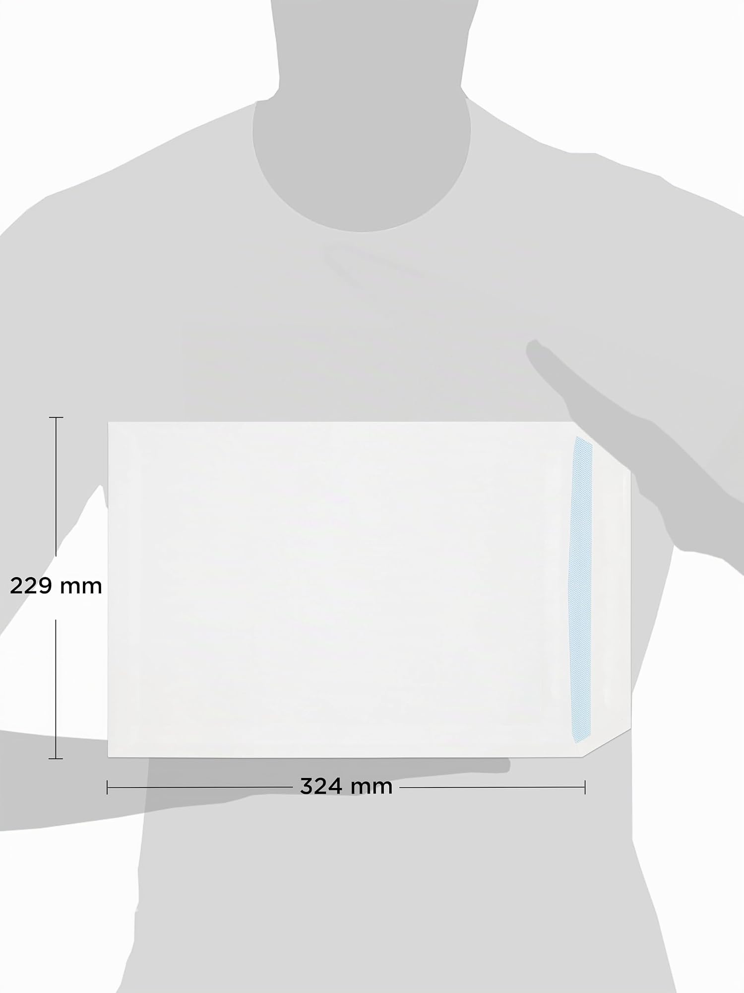 Blake Everyday | enveloppe C4 (32.4 x 22.9cm) | lot de 250 unités | 90 GSM | enveloppes blanches autocollantes | certifié PEFC et écologique | enveloppe blanche | Modèle FL2781