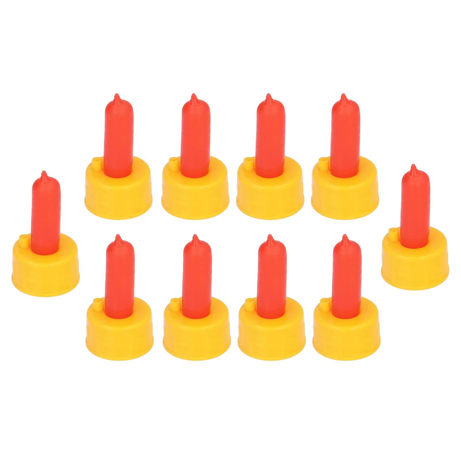 10 Pieces Lamb Milk Drinking Nipple for Feeding Small Orphan Animals Portable Goat Nursing Nipple for Lambs, Dogs, Foals Silicone Plastic