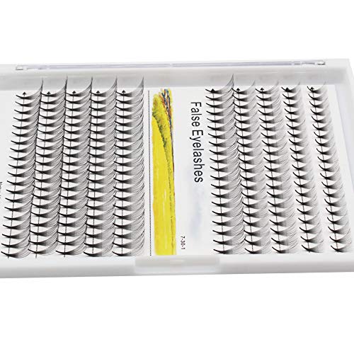 Large Tray-Dedila Long Stem 14D Natural Individual False Eyelashes Mixed 8-10-12-14Mm/10-12-14-16Mm/12-13-15-16Mm/12-14-16Mm/14-15-16Mm Premade Fans Volume Eye Lashes Extensions (10-12-14-16Mm) #TOP2