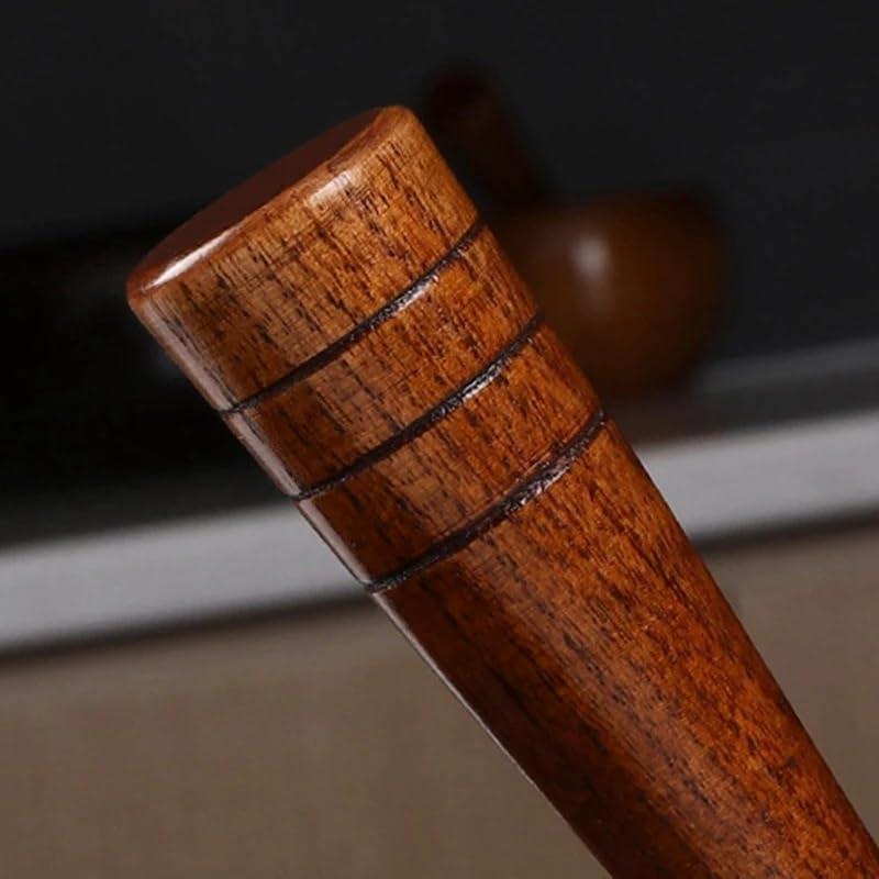 Pestle and Mortar Wooden Garlic Masher Bowl Mashing Household Crushing Jar Mortar Pestle