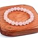 Cherry Tree Collection Natural Semi Precious Gemstone Beaded Stretch Bracelet 8mm Round Beads 7