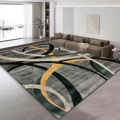 Alfombra nórdica abstracta de 120x170cm para mesa de centro y sofá 2