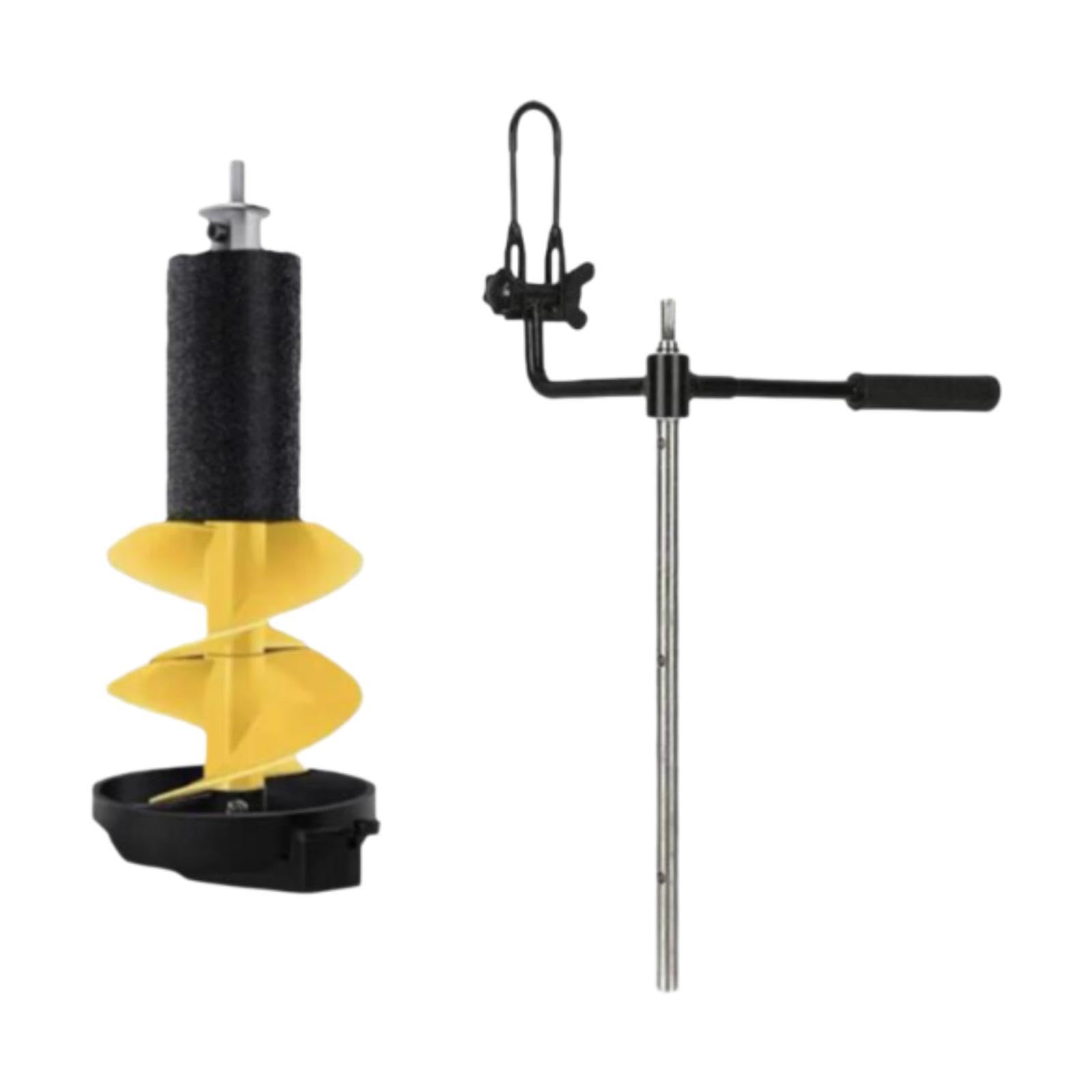MERISHOPP®Ice Auger Aluminum Alloy Sturdy Portable Ice Drill Tool Ice Fishing Supplies 6 inch Short Yellow|Sporting Goods|Fishing|Fishing Equipment|Ice Fishing Accessories-image-42