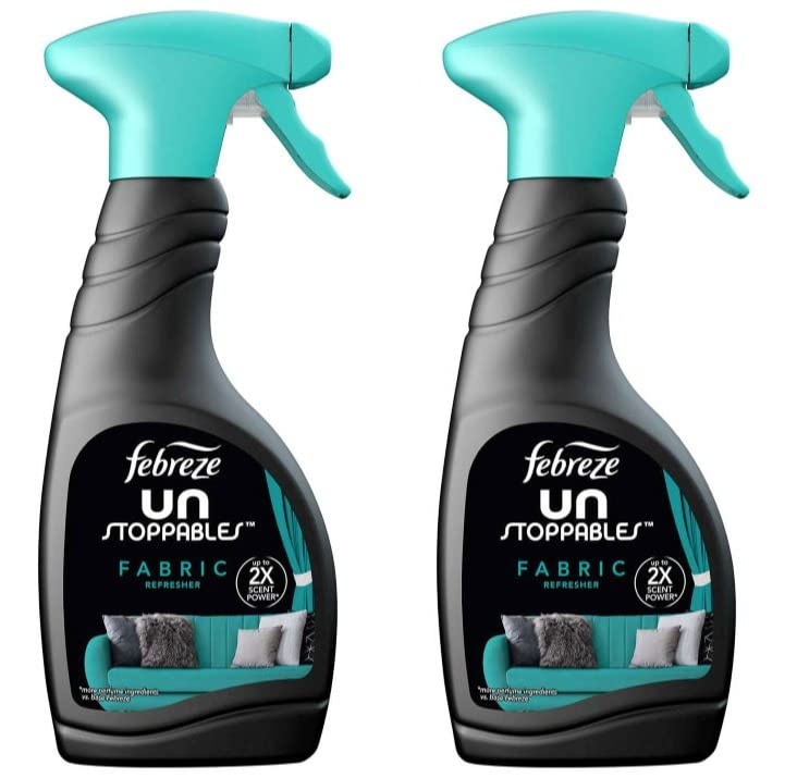 Febreze Unstoppables: Fabric Refresher Trigger Spray, Cotton Fresh Scent, 500 ml, Multi Pack of 2
