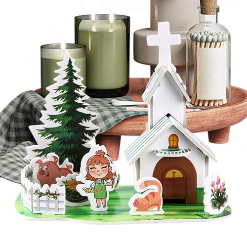 Juego de 3D, Modelo arquitectónico para niños, Proyecto de Manualidades de promoción temprana para niños y jóvenes