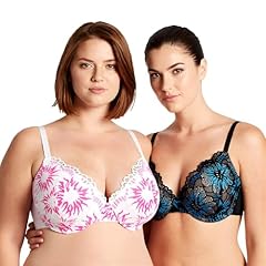 Black/Blue,cream/Fushia(2 Pack)