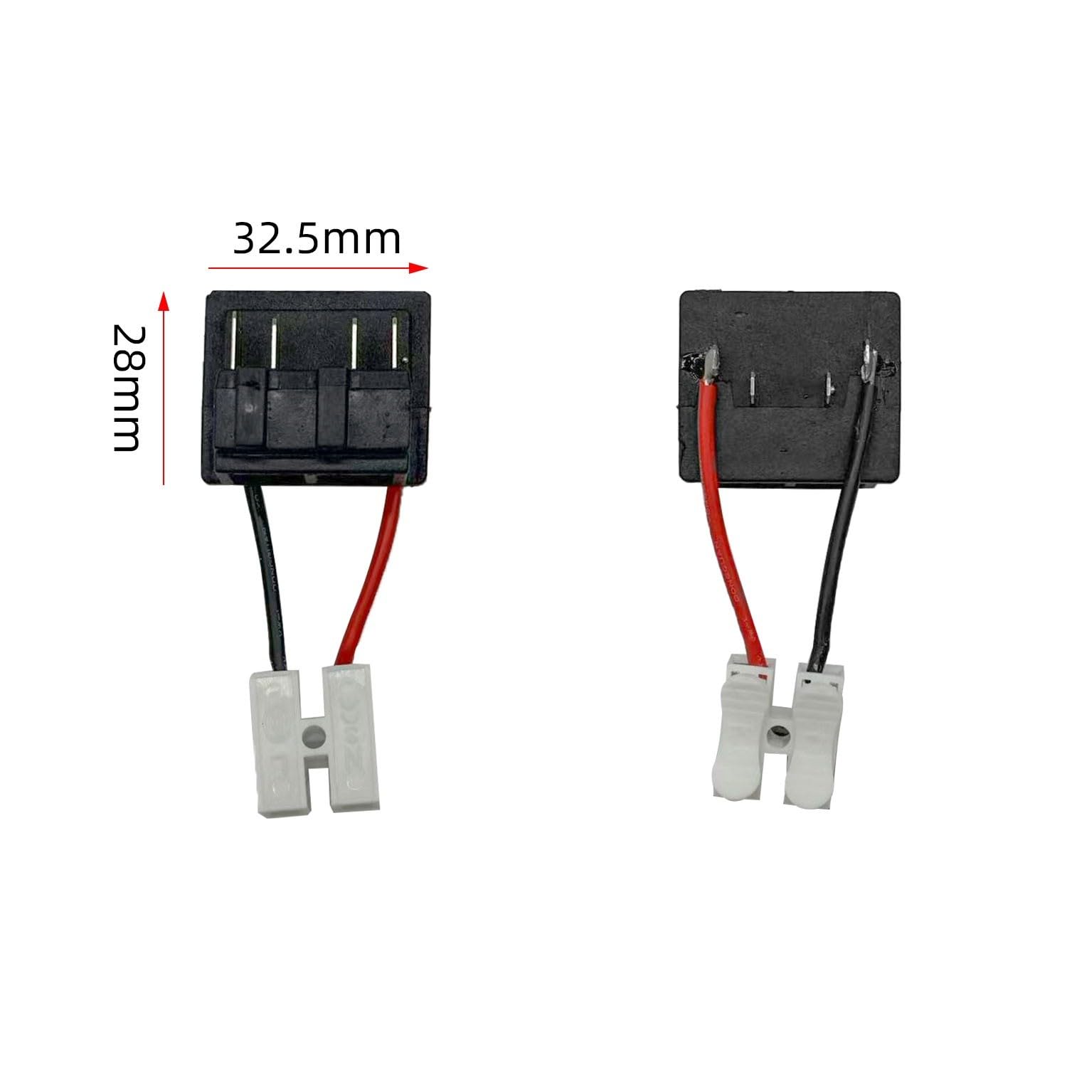 Connettore adattatore per batteria al litio da 18 V per utensili elettrici, compatibile con 48-11-1862, 48-11-1880, 48-11-1850, 48-11-1852, 48-11-1812 smerigliatrice angolare (senza cavo)