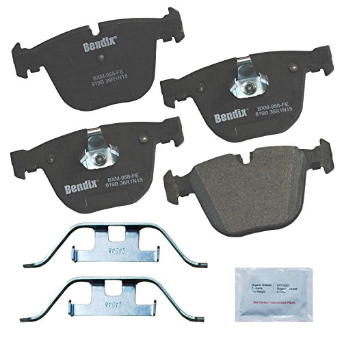 Image of Bendix Priority1 CFM919B Semi-Metallic Rear Brake Pads for BMW X5 2013-2010, X5 2018, X6 2014-2010, X6 2019-2018