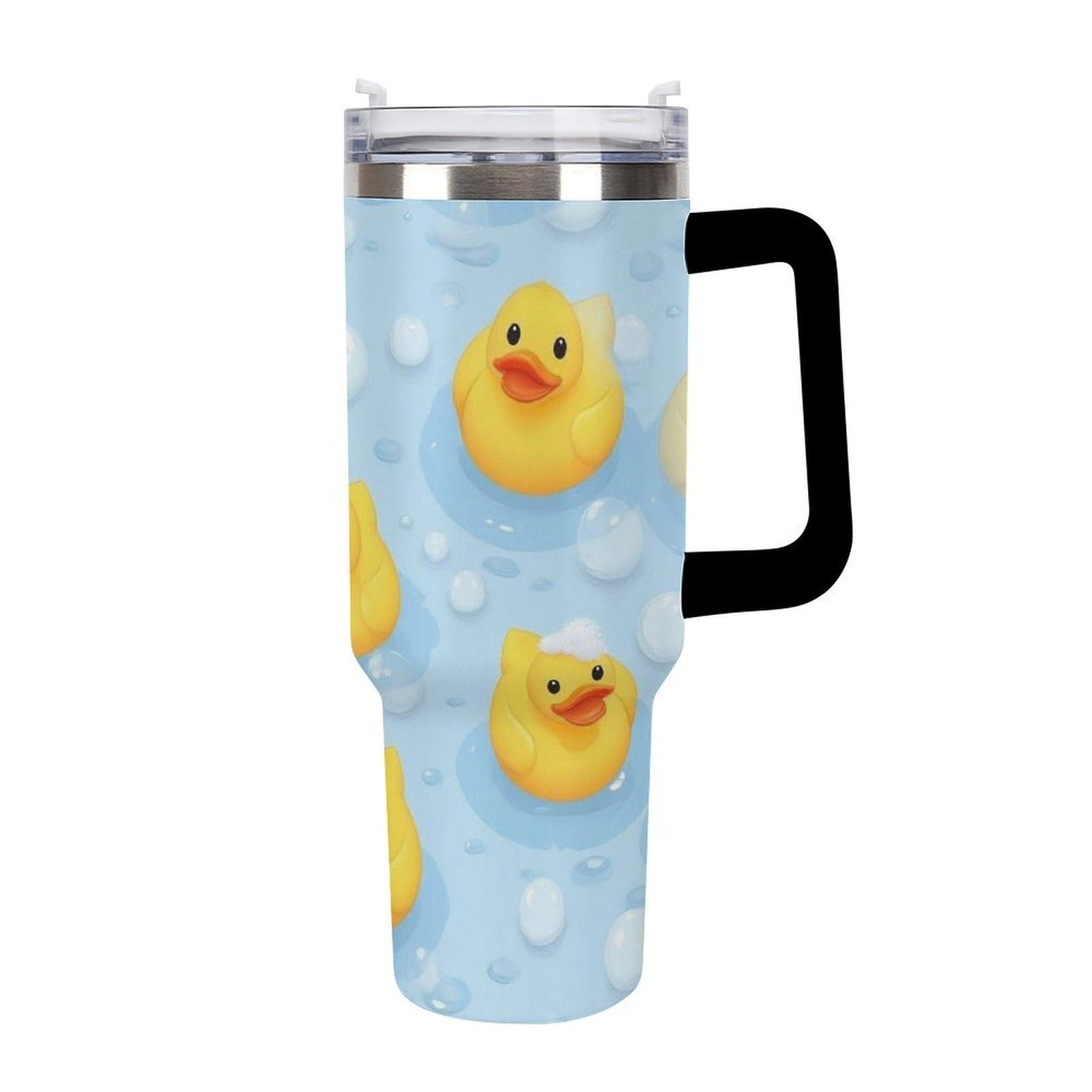 Mug isotherme voiture à motif canard pour le bureau et la maison