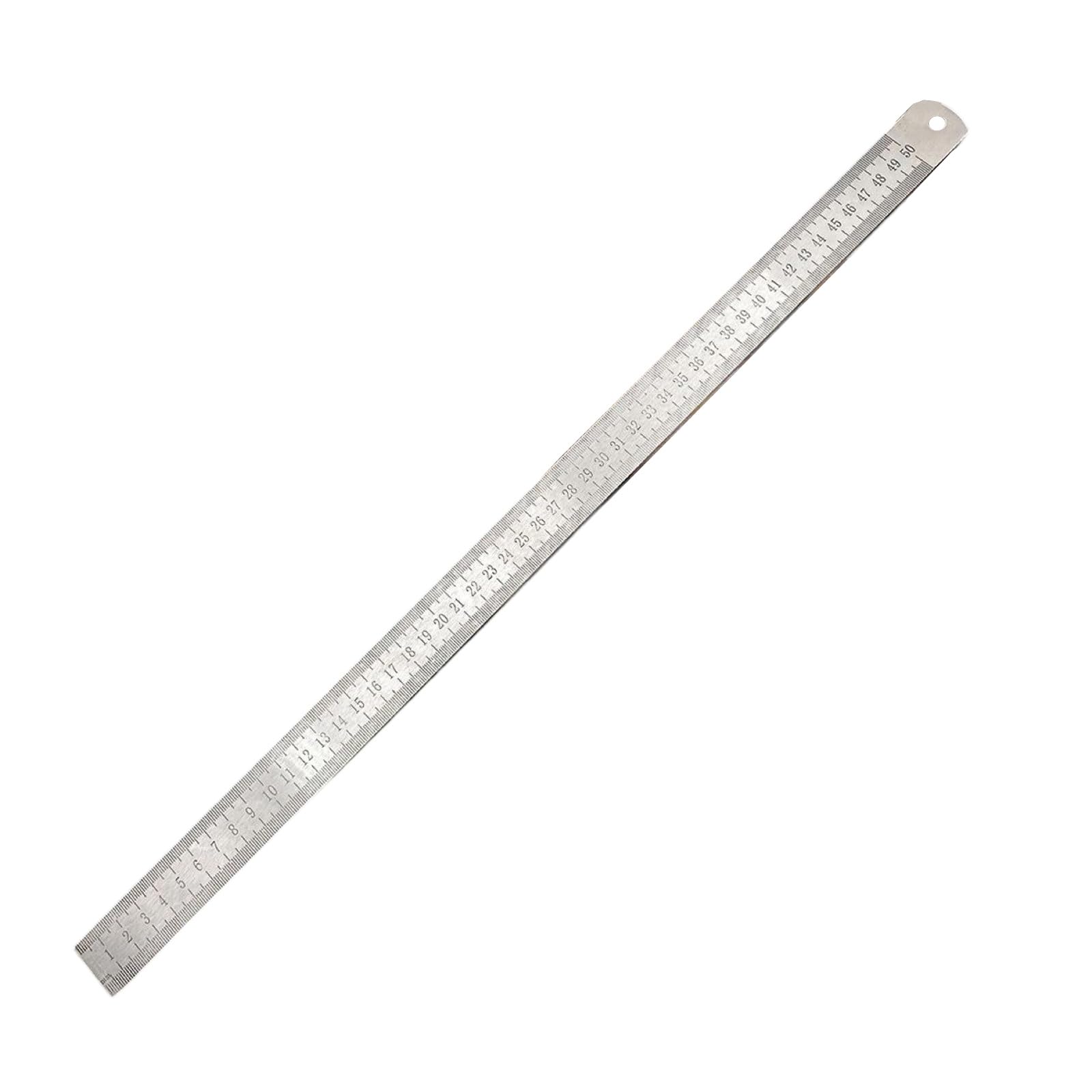 Nmowybpy 53Cm 5Mm Multifunctional Ruler Straight Edges Measuring Tool 50Cm 20In Straight Ruler Stainless Car Mounted Defense Thickened Stainless Steel