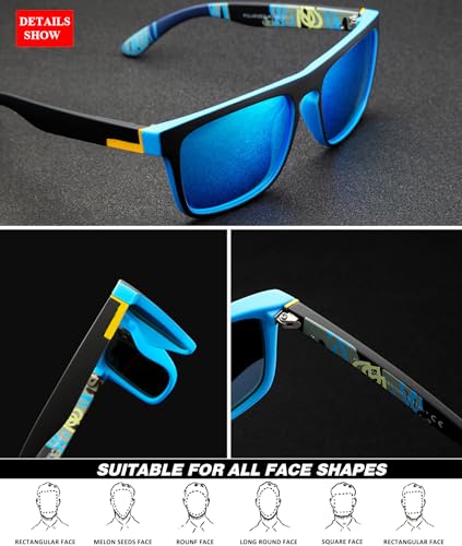 LEDINGBEST-Sunglasses-Polarised-for-Men-Women-Cool-Fishing-Driving-Hiking-Ultralight-Unisex-Classic-Vintage-Style-Ultralight-Shades-Trave-sun-glasses-UV-Protection - Izzgadgets.com