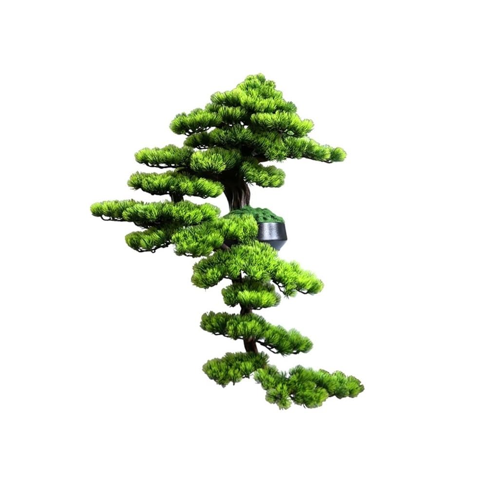 IUokLU Artificial Bonsai Simulation Welcome Pine Bonsai Ornaments Living Room Coffee Table Office Entrance Desktop Landscaping Decorations