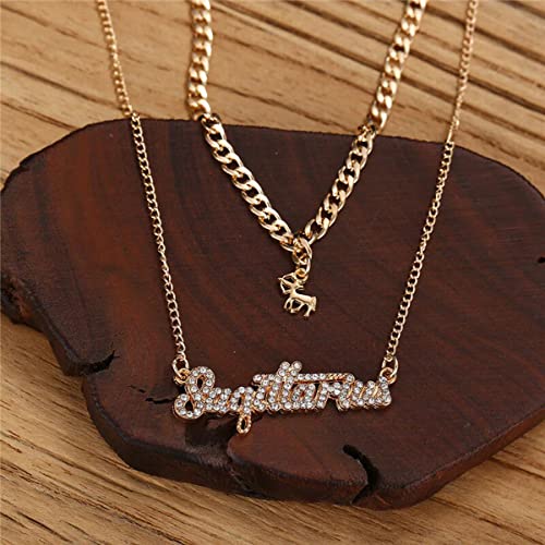 Astrological Sagittarius Layered Necklace