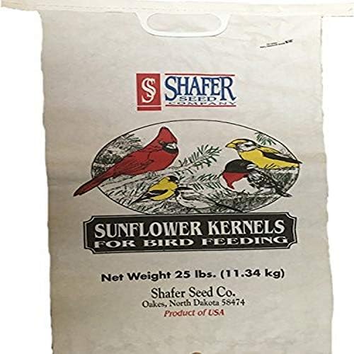 Shafer Seed 84052 Sunflower Kernels, 25 Pound Bag Patio