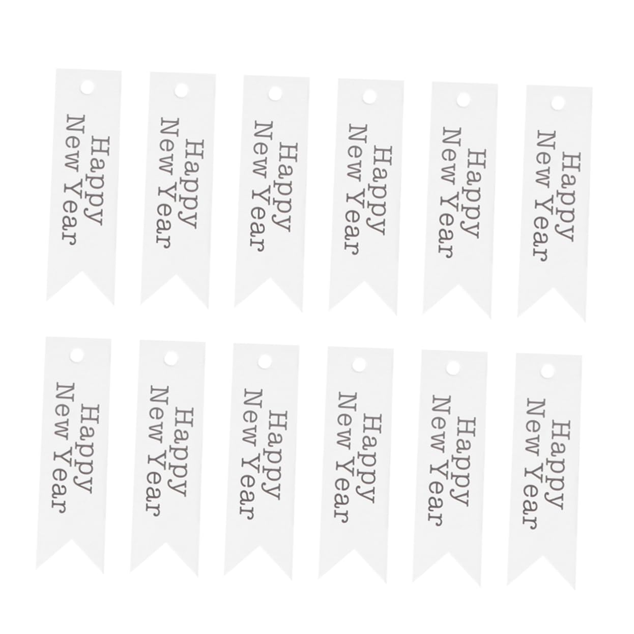GOOHOCHY 100pcs Beautiful Tag Kraft Paper Hanging Tags New Year Paper Label Tags Present Paper Tags Letter Printing Tag Kraft Paper Tag The Christmas White Flag Pretty