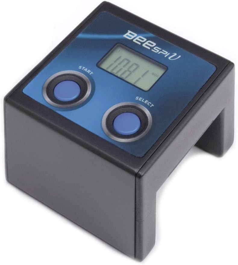 Arbor Scientific BeeSpi-V Photogate Timer – Compact Physics Speed & Lap-Time Sensor (0–99 km/h, Memory), Battery-Powered, LCD Display, Lab Tool