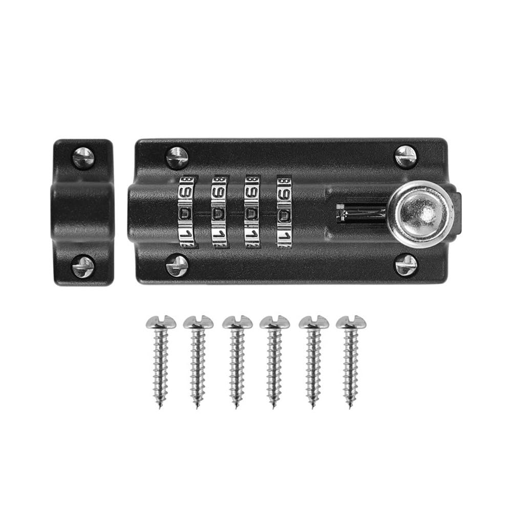 4 Digit Resetable Combination Gate Bolt Lock,Door Latch,Indoor