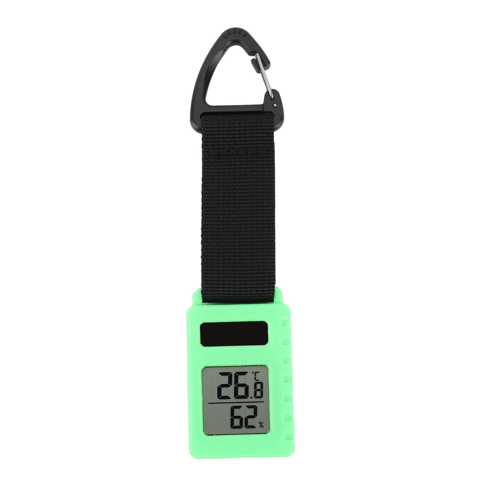 Thermometer, Portable Temperature Humidity Gauge, Mini Carabiner Clip Meter for Hiking, Backpacking, Travel & Mountaineering, Perfect for Outdoor Campers & Adventure Enthusiasts