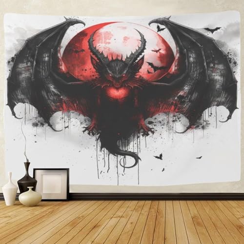 Tapisserie crâne 3D art mural de prestige tissu haut de gamme pour tenture 230cm