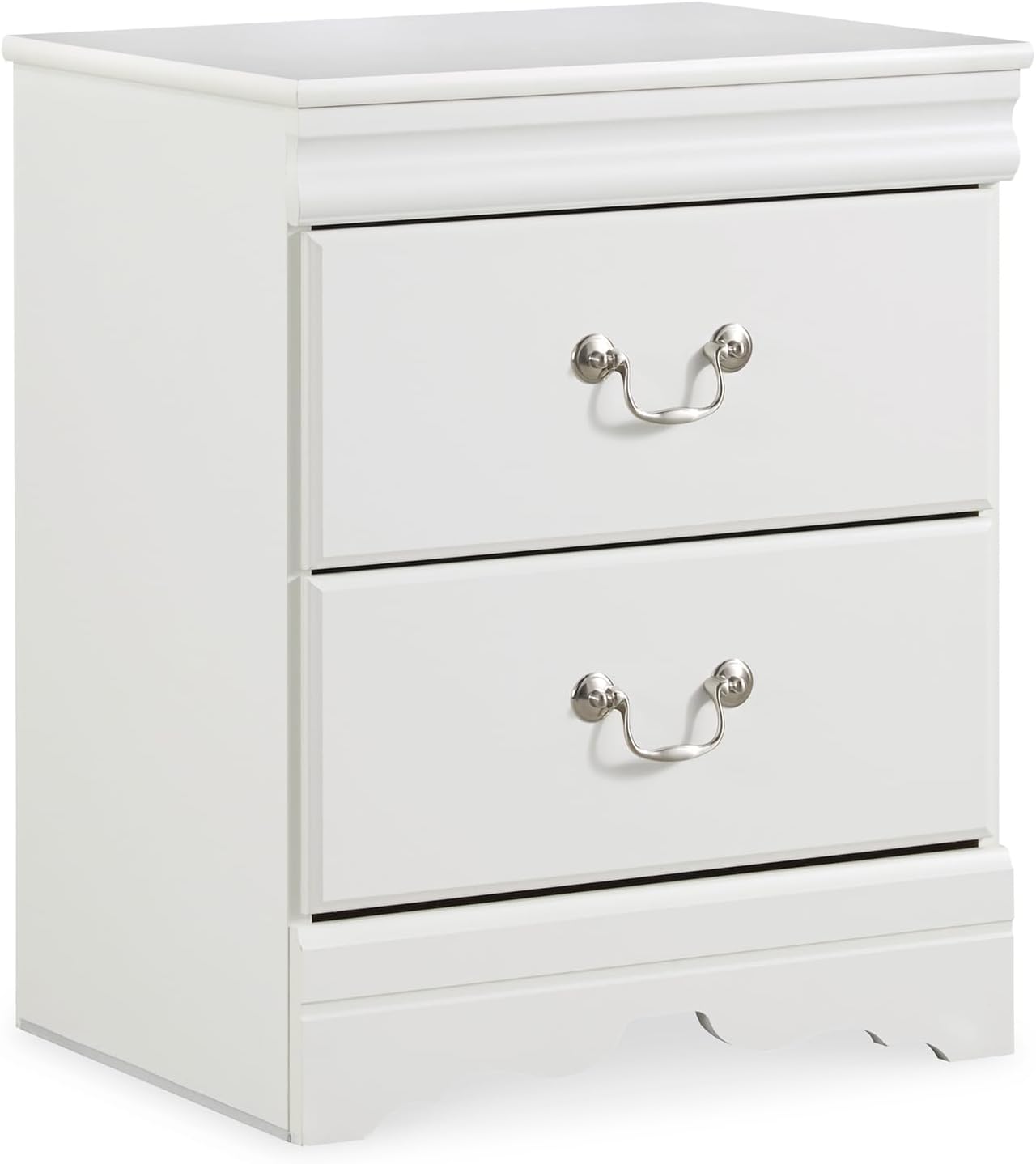 Anarasia Traditional Children's 2 Drawer Nightstand, 24.41" Tall, White
