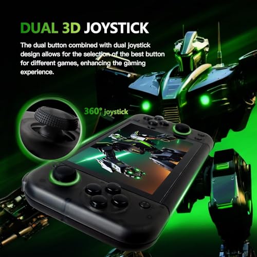 Retro Handheld Game Console with 5.0-inch IPS Screen and 64GB Card, Over 15,000 Games, Compatible with RG50XX Model
