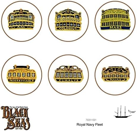 Miniatura 4 de Warlord Black Sea - Juego de flota de la Royal Navy de The Age of Sail - Juegos de mesa de estrategia de juego de rol para adultos, juego de mesa