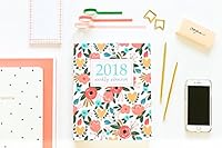 2018 Planner Weekly And Monthly: Calendar Schedule Organizer and Journal Notebook With Inspirational Quotes And Floral Lettering Cover 1973954710 Book Cover