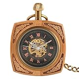 Fashion Match of Watch: Einzigartiges Skelettzifferblatt, das mit einer klassischen Taschenuhr Ihrem täglichen Leben und Ihrer Mode unbestreitbaren Stil und Klasse verleiht